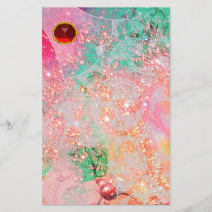 WAVES RED RUBY BRIEFPAPIER