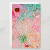 WAVES RED RUBY BRIEFPAPIER (Vorne/Hinten)