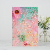 WAVES RED RUBY BRIEFPAPIER (Stehend Vorderseite)