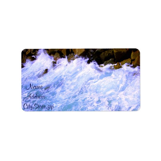 Waves Rise_ Adressaufkleber (Vorne)