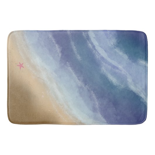 Waves rolling in badematte (Vorderseite)