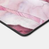 Waves - rosa Marmor Abstrakt Schreibtischunterlage (Ecke)
