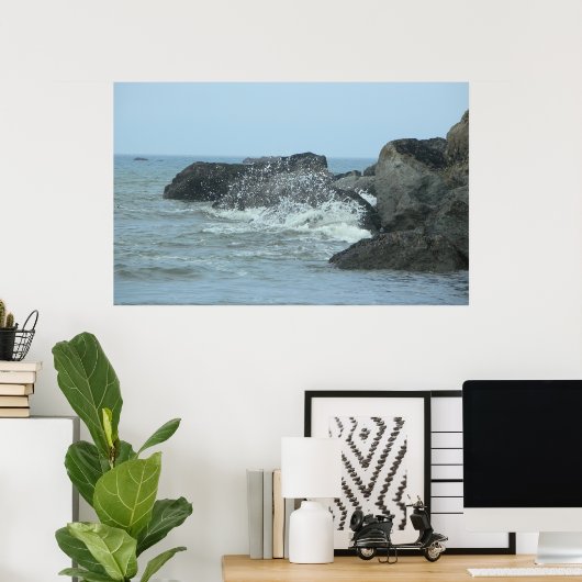 Waves - Ruby Beach Poster (Heimbüro)