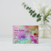 WAVES RUBY MONOGRAM, leuchtend lila-grün, blau pin Visitenkarte (Stehend Vorderseite)