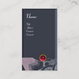 WAVES RUBY MONOGRAM, rosa, schwarz, grau Visitenkarte