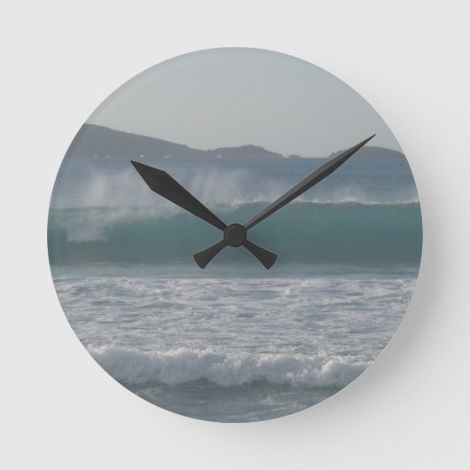 WAVES RUNDE WANDUHR (Vorderseite)