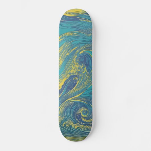 Waves Skateboard (Vorderseite)