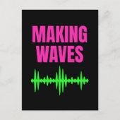 Waves - Sound Waves - Music Producer Postkarte (Vorderseite)