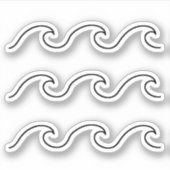 Waves Sticker (Vorderseite)