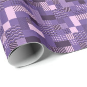 Waves Stripes Punkte: Moderne Nahtlos. Geschenkpapier (Rolleneckpunkt)