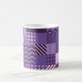 Waves Stripes Punkte: Moderne Nahtlos. Kaffeetasse (Mittel)