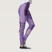 Waves Stripes Punkte: Moderne Nahtlos. Leggings (Rechts)