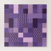 Waves Stripes Punkte: Moderne Nahtlos. Puzzle (Horizontal)