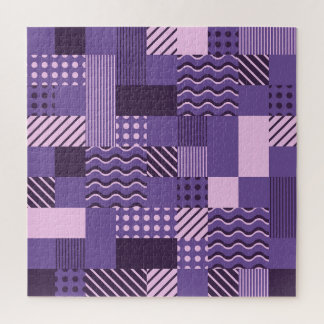 Waves Stripes Punkte: Moderne Nahtlos. Puzzle