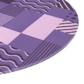 Waves Stripes Punkte: Moderne Nahtlos. Schneidebrett (Ecke)