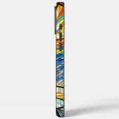 Waves & Sun Rays Gestaltete Glaskunst Case-Mate iPhone Hülle (Rückseite / Links)