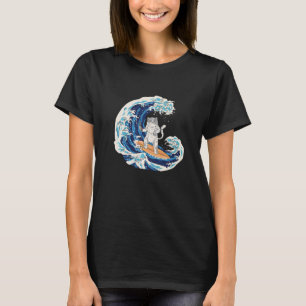 Waves Surf Katze Sushi Japan Sport Surfer T-Shirt