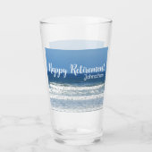 Waves & surf pensionierte Glückwünsche Glas (Vorderseite)