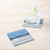 Waves & Surf-Ruhestandsgeschenk Rechteckiger Pappuntersetzer (Vor Ort)