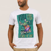 Waves - Surf Skelett Retro T-Shirt (Vorderseite)