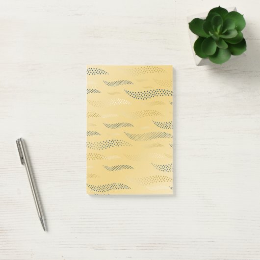 Waves Tiger (stilisiertes Muster) 1 Post-it Klebezettel (Büro)