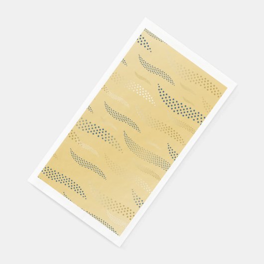Waves Tiger (stilisiertes Muster) 1 Serviette (Ecke)
