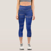 Waves Tiger (stilisiertes Muster) 2 Capri Leggings (Vorderseite)