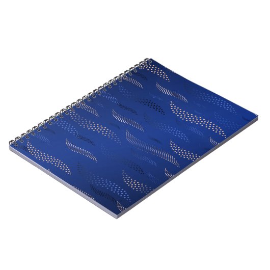 Waves Tiger (stilisiertes Muster) 2 Notizblock (Linke Seite)