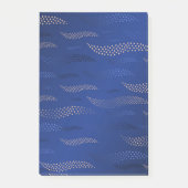 Waves Tiger (stilisiertes Muster) 2 Post-it Klebezettel (Vorderseite)