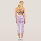 Waves Tiger (stilisiertes Muster) 3 Capri Leggings (Rückseite)