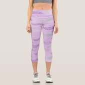 Waves Tiger (stilisiertes Muster) 3 Capri Leggings (Vorderseite)