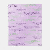 Waves Tiger (stilisiertes Muster) 3 Fleecedecke (Vorderseite)