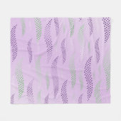 Waves Tiger (stilisiertes Muster) 3 Fleecedecke (Vorderseite (Horizontal))