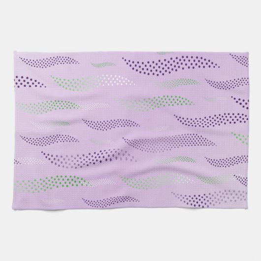 Waves Tiger (stilisiertes Muster) 3 Geschirrtuch (Horizontal)