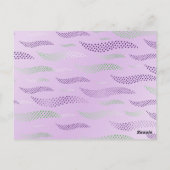 Waves Tiger (stilisiertes Muster) 3 Postkarte (Rückseite)