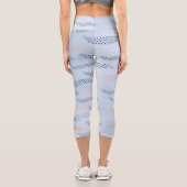 Waves Tiger (stilisiertes Muster) 4 Capri Leggings (Rückseite)