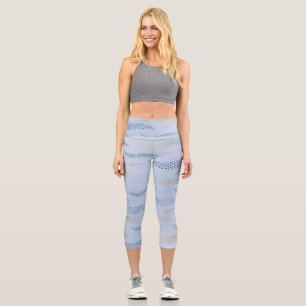 Waves Tiger (stilisiertes Muster) 4 Capri Leggings