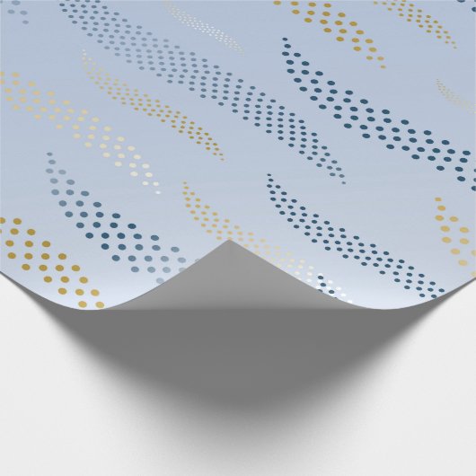 Waves Tiger (stilisiertes Muster) 4 Geschenkpapier (Ecke)