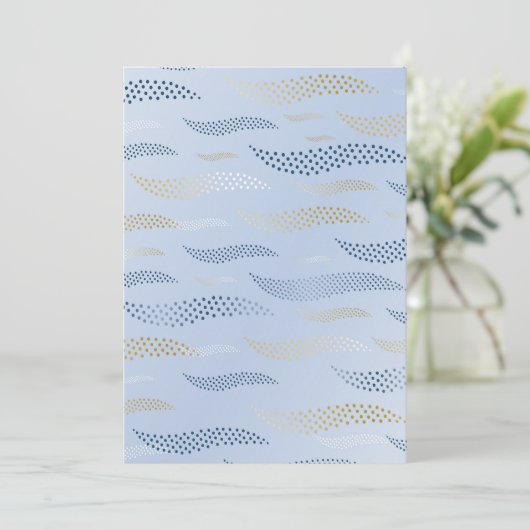 Waves Tiger (stilisiertes Muster) 4 Karte (Stehend Vorderseite)