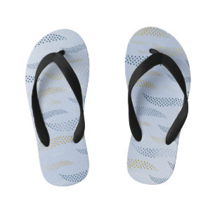 Waves Tiger (stilisiertes Muster) 4 Kinderbadesandalen