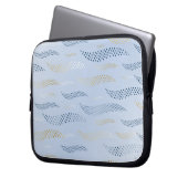 Waves Tiger (stilisiertes Muster) 4 Laptopschutzhülle (Vorderseite Links)