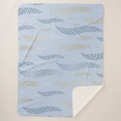 Waves Tiger (stilisiertes Muster) 4 Sherpadecke (Vorderseite)