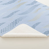 Waves Tiger (stilisiertes Muster) 4 Sherpadecke (3/4)