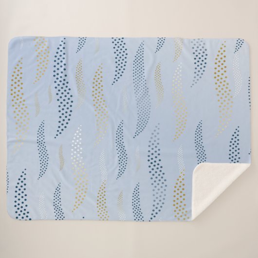 Waves Tiger (stilisiertes Muster) 4 Sherpadecke (Vorderseite (Horizontal))