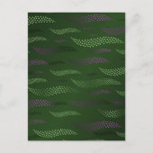 Waves Tiger (stilisiertes Muster) 5 Feiertagspostkarte (Vorderseite)