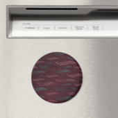 Waves Tiger (stilisiertes Muster) 6 Magnet (In Situ (Geschirrspüler))