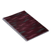 Waves Tiger (stilisiertes Muster) 6 Notizblock (Rechte Seite)