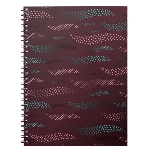Waves Tiger (stilisiertes Muster) 6 Notizblock (Vorderseite)