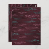 Waves Tiger (stilisiertes Muster) 6 Postkarte (Vorne/Hinten)