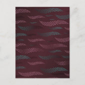 Waves Tiger (stilisiertes Muster) 6 Postkarte (Vorderseite)